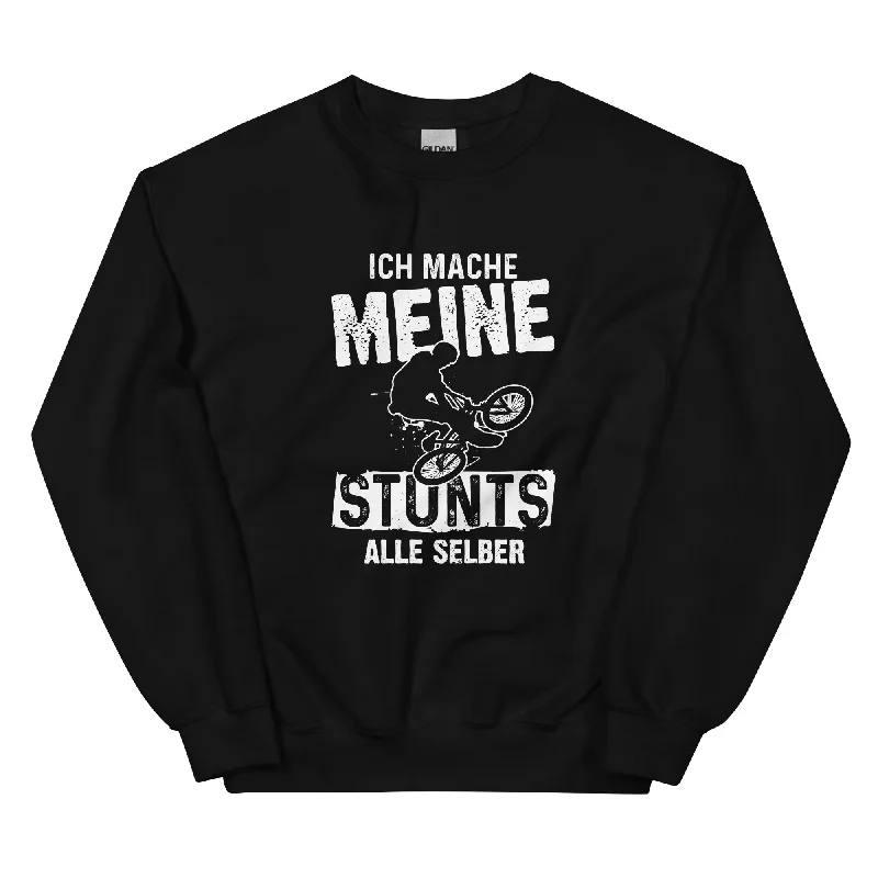 Ich mache meine Stunts alle selbst - (M) - Sweatshirt (Unisex) Hoodie with Bell Sleeves Flared Feminine
