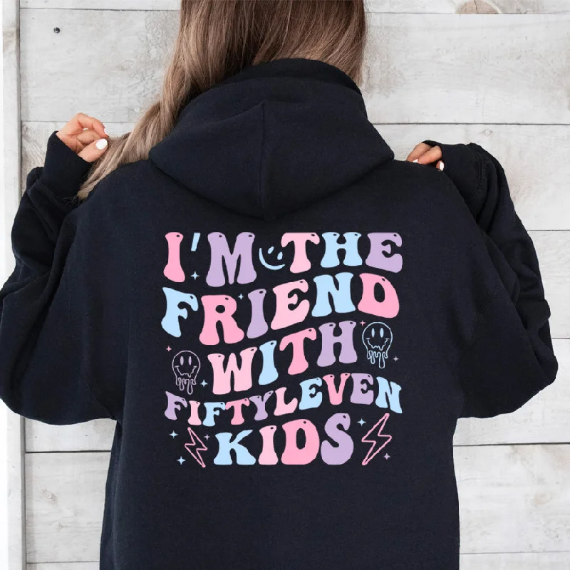 Fiftyleven Friend Hoodie Hoodie with Ribbed Neckline Snug Warm