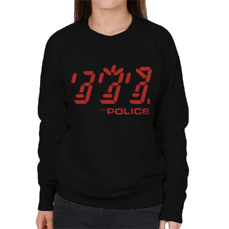 The Police Ghost In The Machine Logo Women's Sweatshirt Hoodie with Applique Textured Unique The Police Ghost In The Machine Logo Women's Sweatshirt Hoodie with Applique Textured Unique