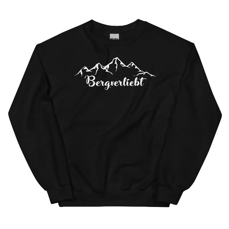 Bergverliebt (13) - Sweatshirt (Unisex) Hoodie with High Neck Warm Protective