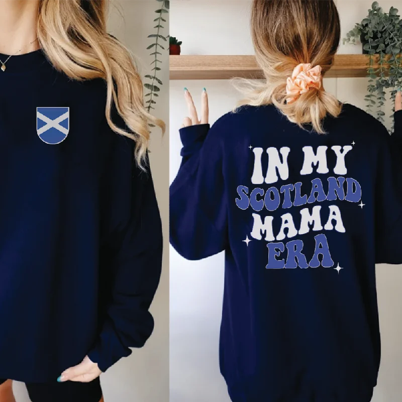 In My Scotland Mama Era Front & Back Graphic Sweatshirt Hoodie with Lining Warm Insulated In My Scotland Mama Era Front & Back Graphic Sweatshirt Hoodie with Lining Warm Insulated