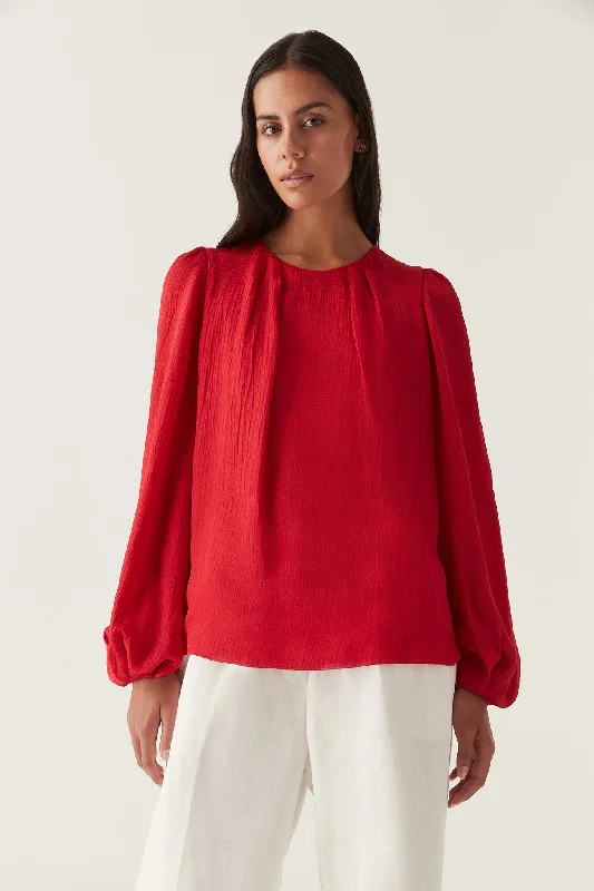 Riya Blouse Oversized Silk Blouse