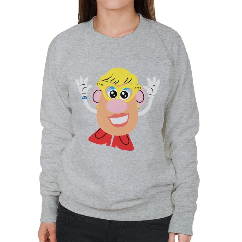 Mrs Potato Head Yellow Glasses Women's Sweatshirt Oversized Hoodie Comfort Casual