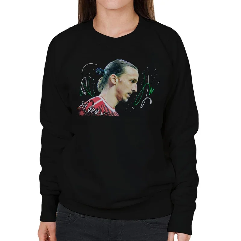 Sidney Maurer Original Portrait Of Zlatan Ibrahimovic Women's Sweatshirt Hoodie with Drop Shoulder Relaxed Streetwear Sidney Maurer Original Portrait Of Zlatan Ibrahimovic Women's Sweatshirt Hoodie with Drop Shoulder Relaxed Streetwear