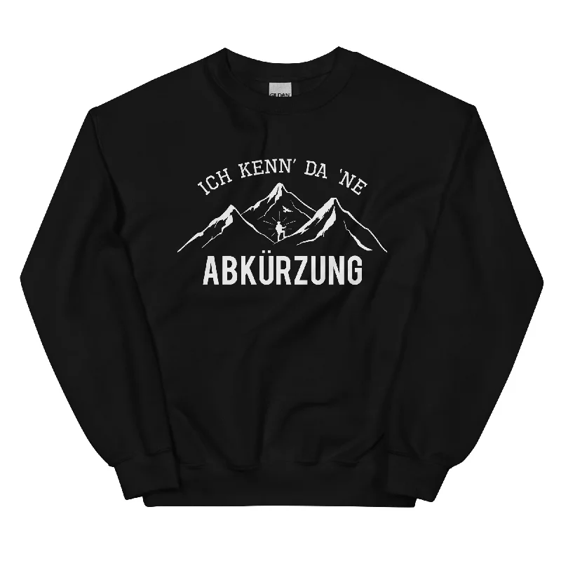 Ich kenne da ne Abkürzung - Sweatshirt (Unisex) Hoodie with Double Zipper Versatile Adjustable