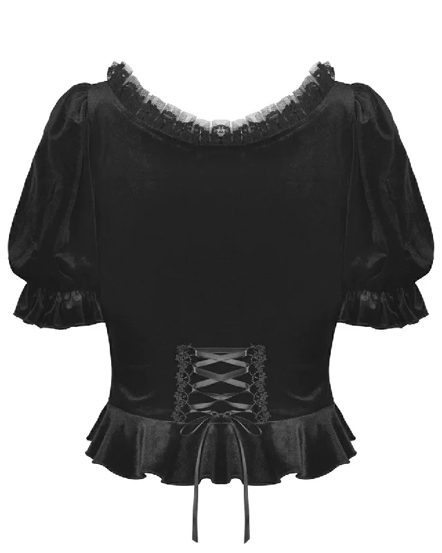 Dark In Love Atavia Gothic Blouse Top Boho Chic Blouse