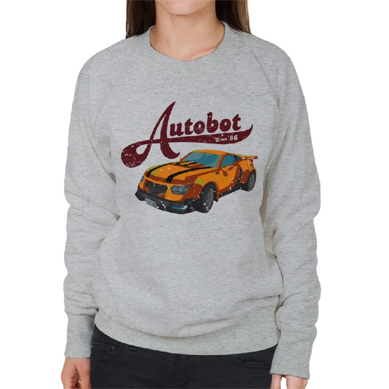 Transformers Bumblebee Car Autobot Women's Sweatshirt Hoodie with Ribbed Neckline Snug Warm