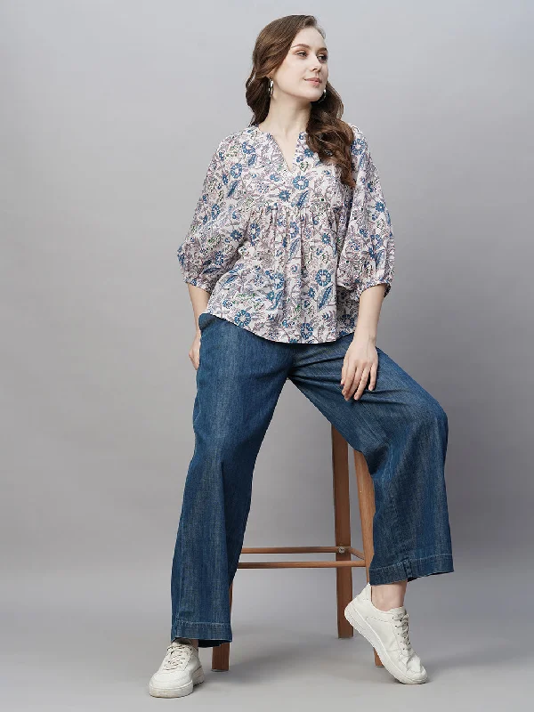 Women's White Cotton Regular Fit Blouse Polished Work Blouse