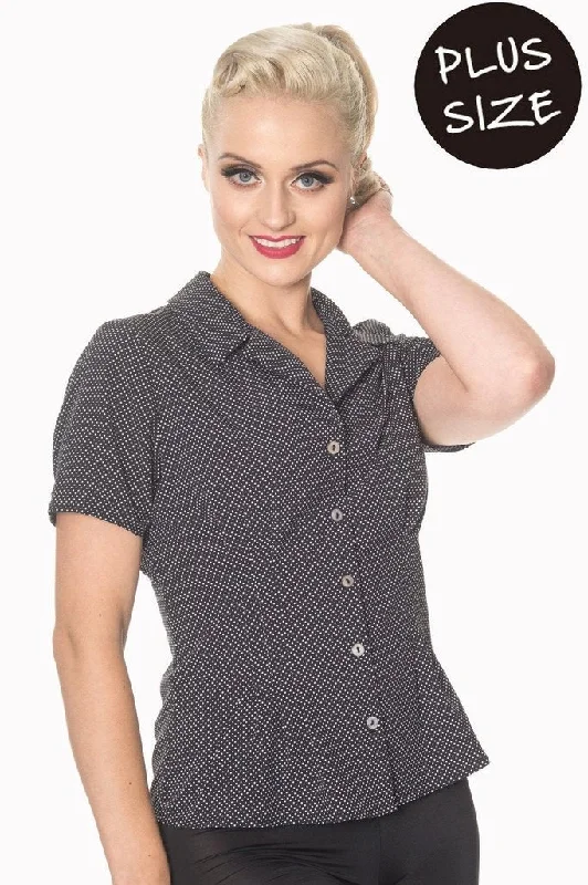 Lou Lou Plus Size Blouse Classic White Blouse