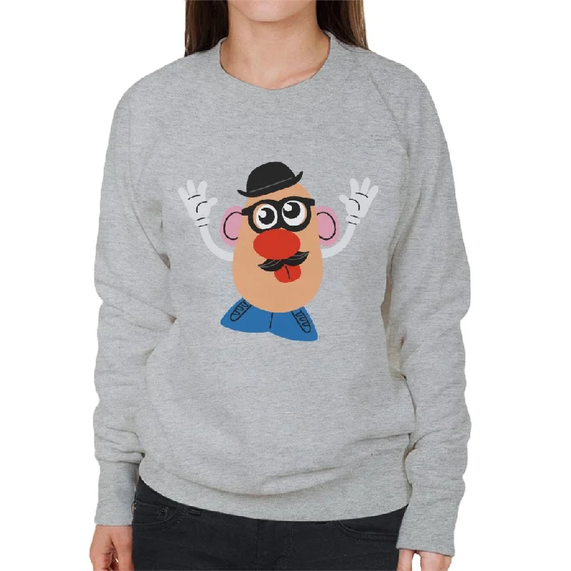 Mr Potato Head Goofy Wave Women's Sweatshirt Hoodie with Zipper Versatile Modern