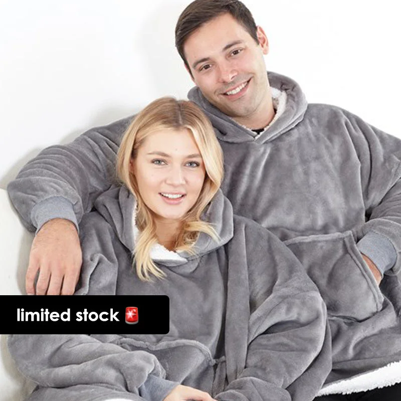 Oversized Cosy Reversible Unisex Hoodie (MRK X) Hoodie Dress Longline Feminine