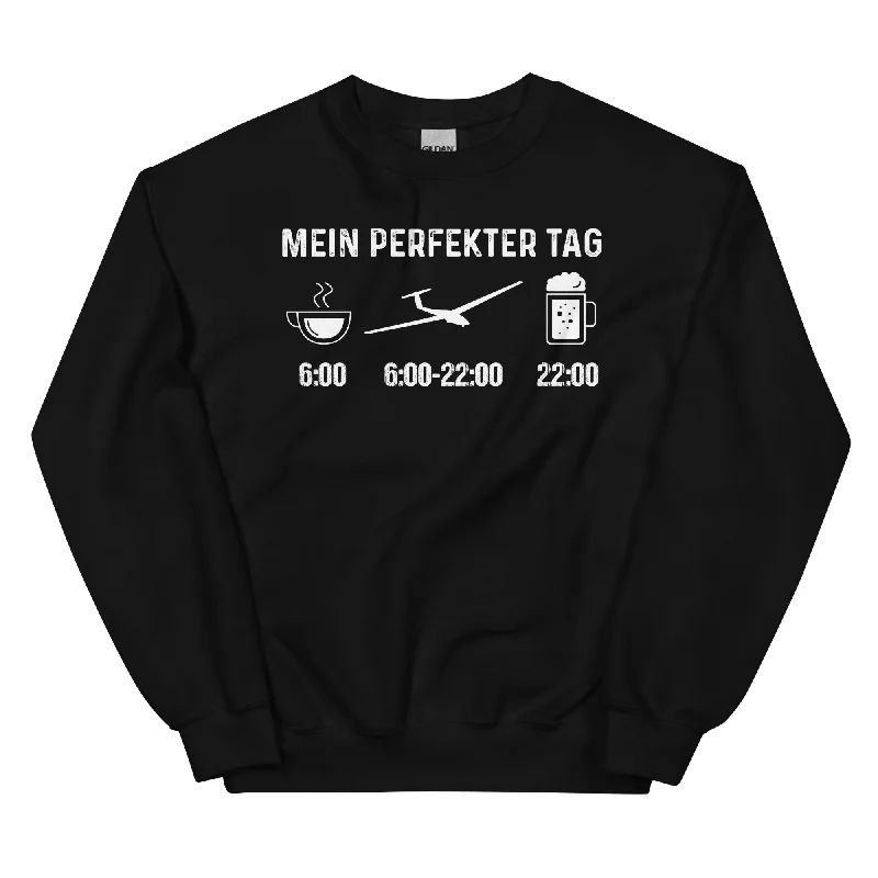 Mein Perfekter Tag - Sweatshirt (Unisex) Hoodie with Side Slits Relaxed Casual