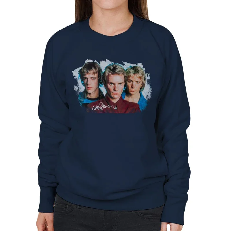 Sidney Maurer Original Portrait Of The Police Women's Sweatshirt Hoodie with Cuffed Sleeves Snug Secure