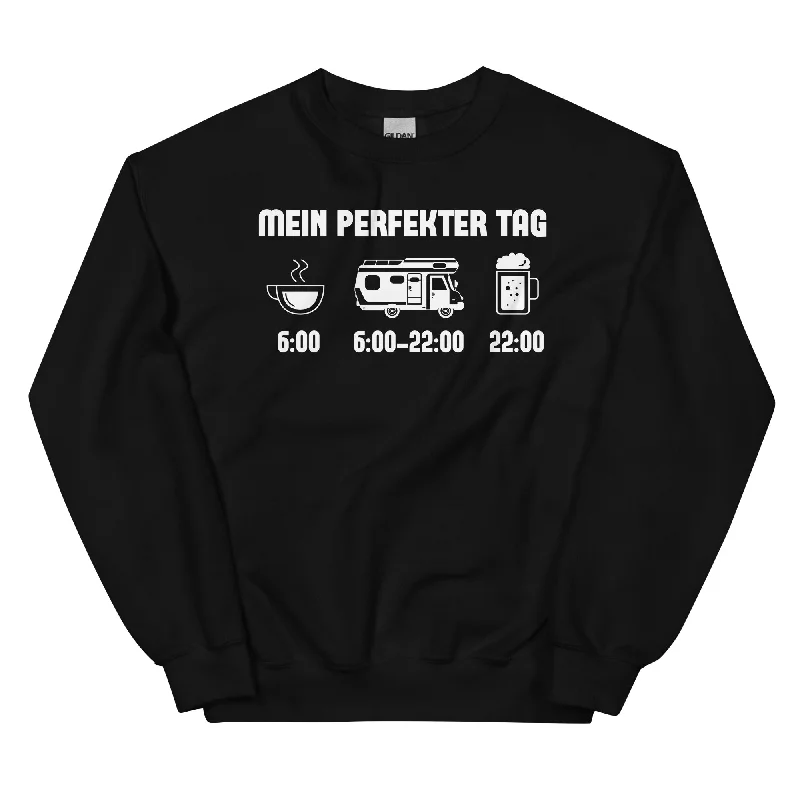 Mein Perfekter Tag - Sweatshirt (Unisex) Hoodie with High Neck Warm Protective