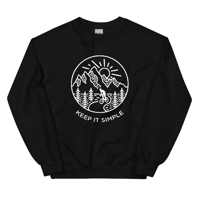 Keep it Simple - Sweatshirt (Unisex) Hoodie with Zipper Versatile Modern