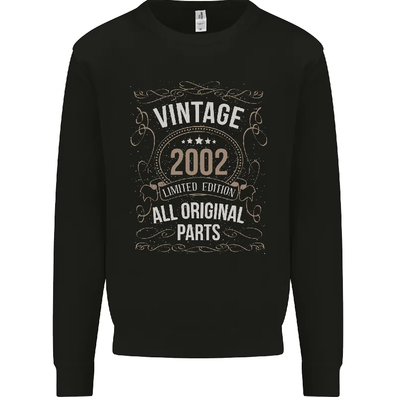 22nd Birthday Limited Edition 2002 Mens Sweatshirt Jumper Hoodie with Rolled Sleeves Casual Relaxed 22nd Birthday Limited Edition 2002 Mens Sweatshirt Jumper Hoodie with Rolled Sleeves Casual Relaxed