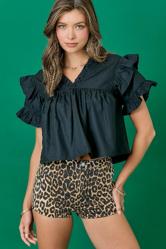 Corinne Blouse Gathered Detail Blouse