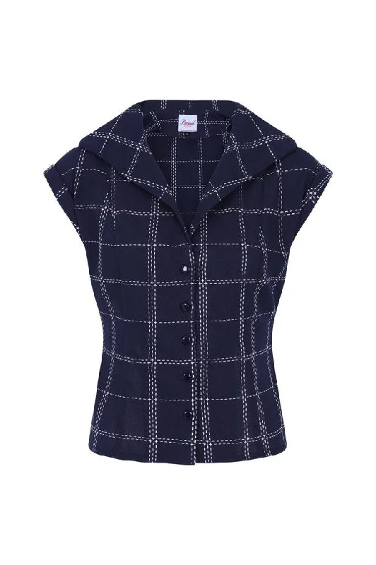 Chill Checks Blouse Classic Striped Blouse