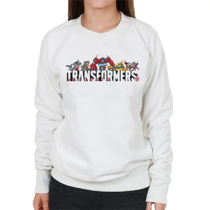 Transformers Autobots Line Up Women's Sweatshirt Hoodie Jacket Zipper Layering