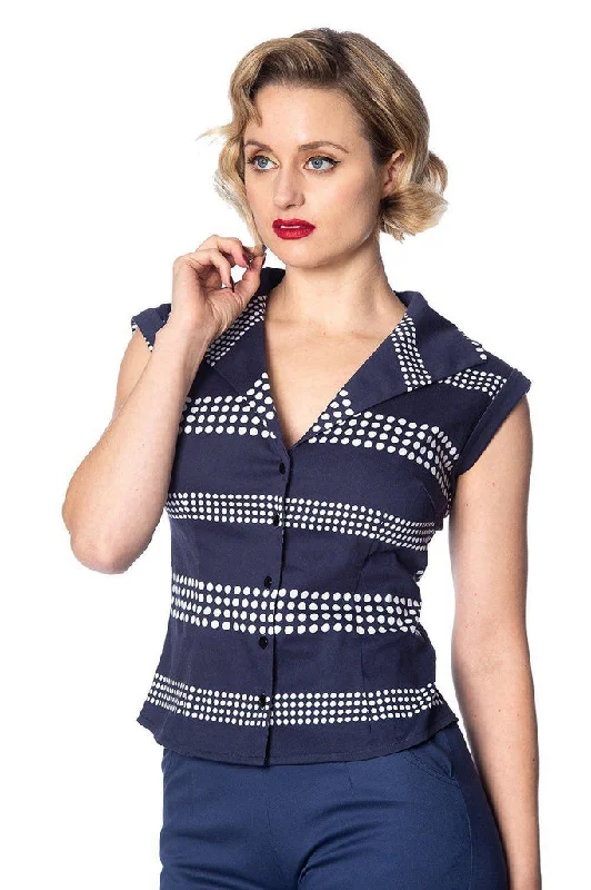 Sail Away Blouse Backless Summer Blouse
