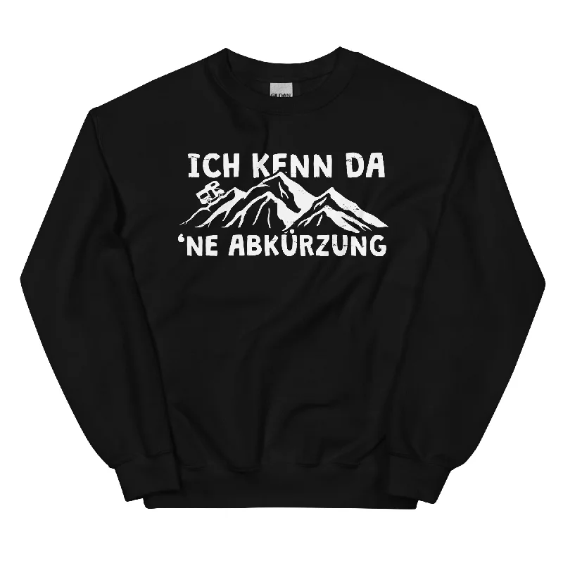 Ich kenn da ne Abkürzung - Wohnmobil - Sweatshirt (Unisex) Hoodie with Toggle Buttons Decorative Unique