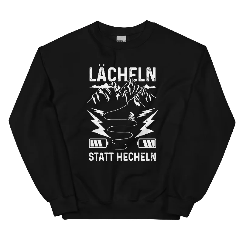Lächeln statt hecheln - Sweatshirt (Unisex) Hoodie with Neon Bright Vibrant