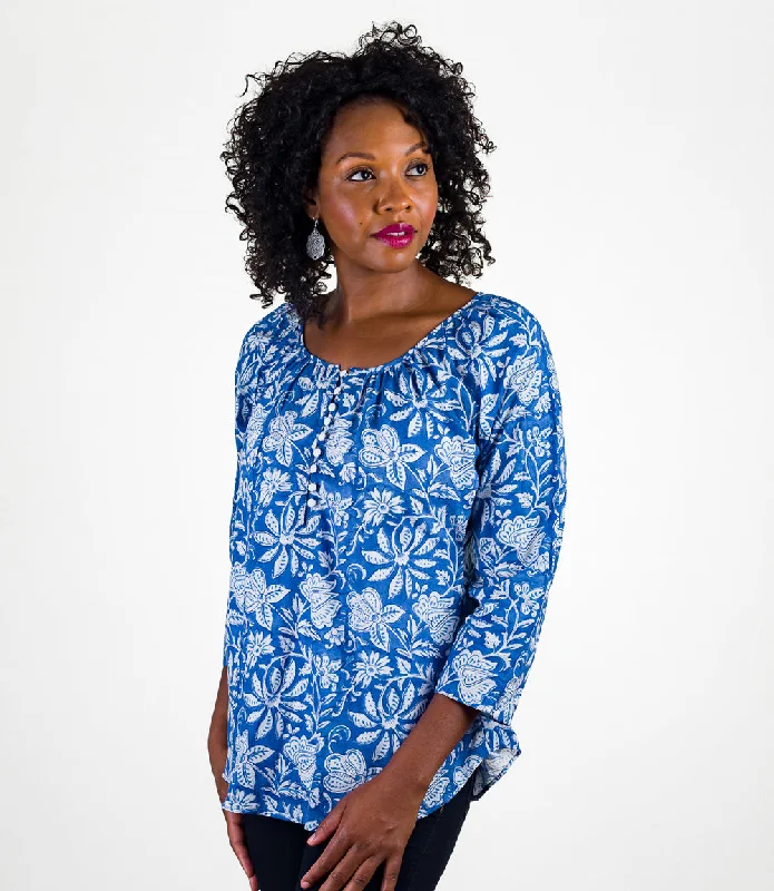 Kamila Blouse Elegant Semi-Sheer Blouse