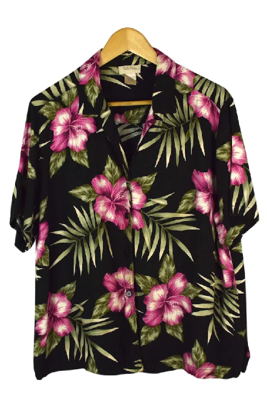 Hawaiian Blouse Sleeveless Chiffon Blouse