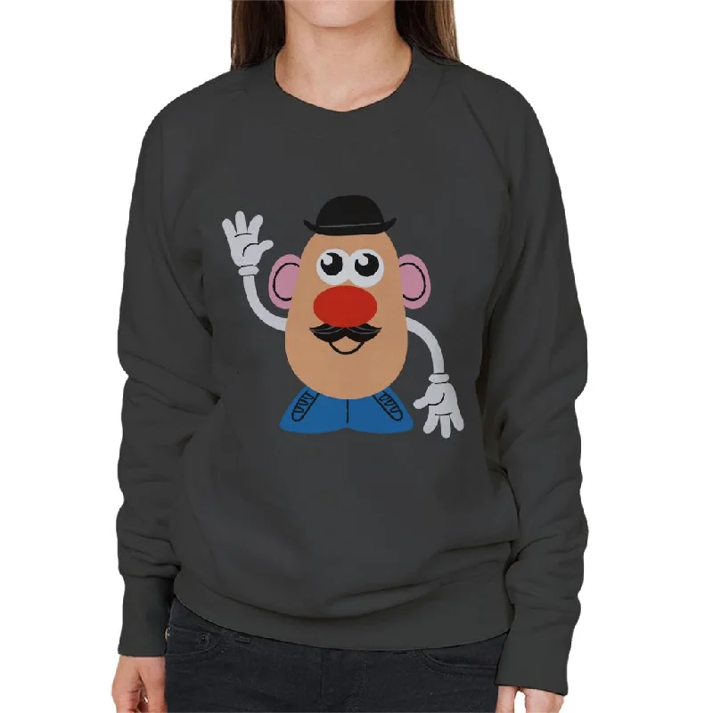 Mr Potato Head Wave Women's Sweatshirt Hoodie with Color Block Contrast Stylish