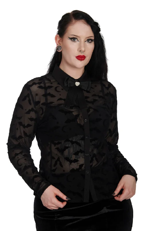 Strangers Paradise Blouse Silky Draped Blouse