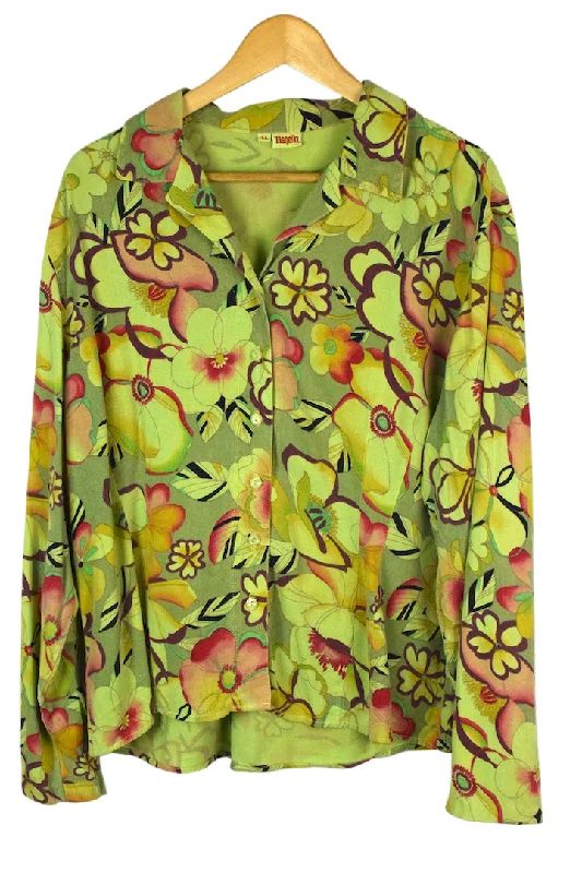 Floral Print Blouse Relaxed Fit Blouse