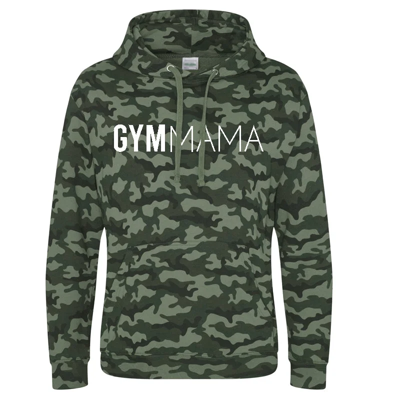 Gym Mama Marshal Camo Hoodie (MRK X) Hoodie with Drawstring Waist Adjustable Fitted