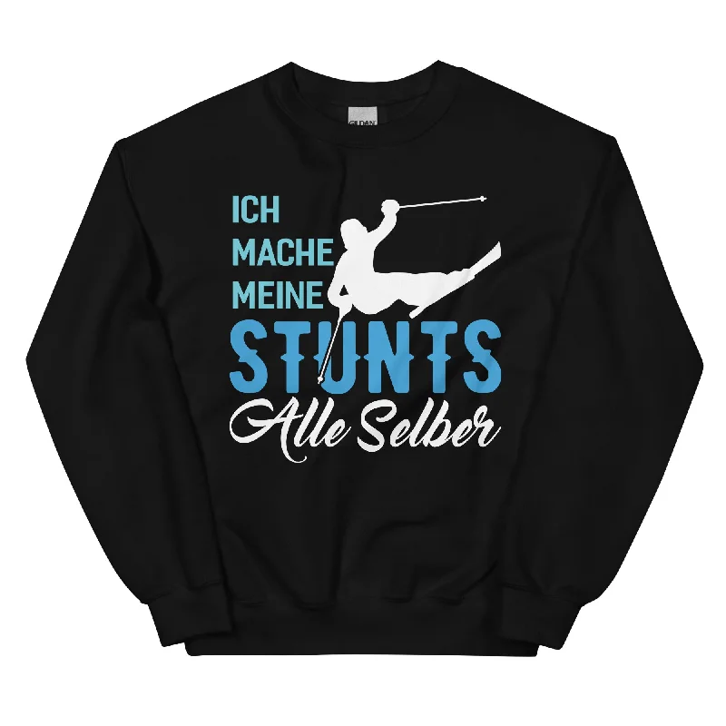 Ich mache meine Stunts alle selber - (S.K) - Sweatshirt (Unisex) Hoodie with Ribbed Neckline Snug Warm
