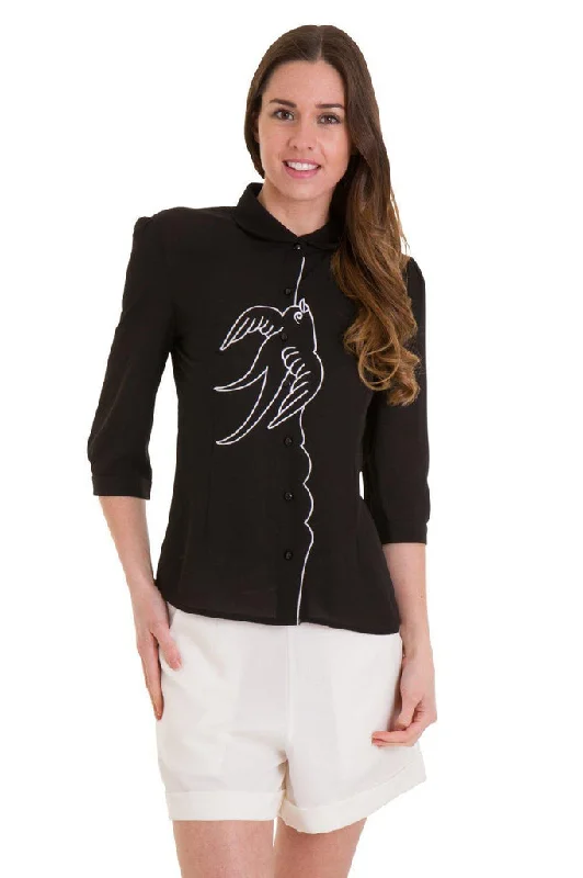 Free As A Bird Blouse Soft Pastel Blouse