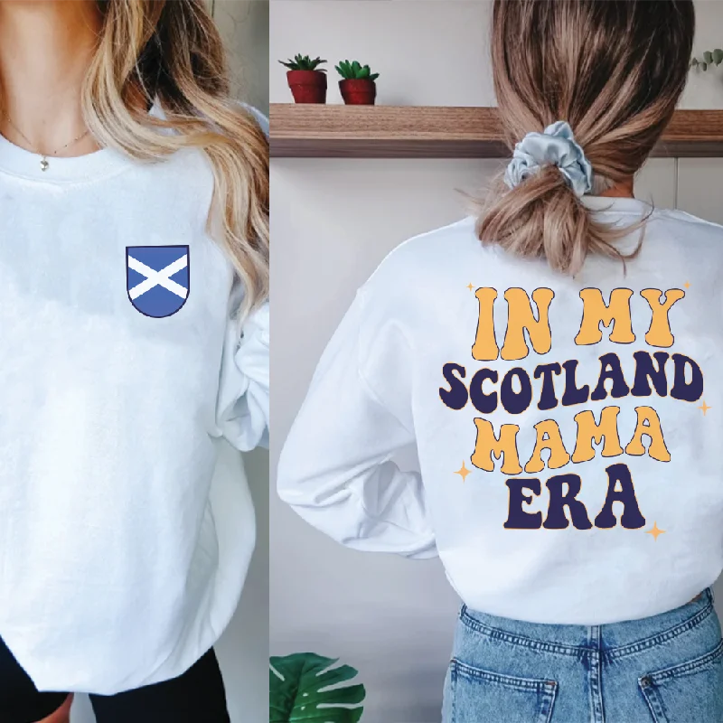 In My Scotland Mama Era Front & Back Graphic Sweatshirt Hoodie Crop Top Short Trendy In My Scotland Mama Era Front & Back Graphic Sweatshirt Hoodie Crop Top Short Trendy