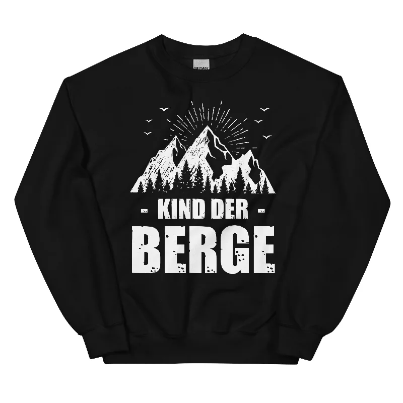 Kind Der Berge - Sweatshirt (Unisex) Hoodie with Half-Zip Sporty Casual