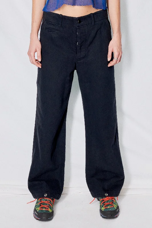 Black Denim Full Pant Stylish Slim Trousers