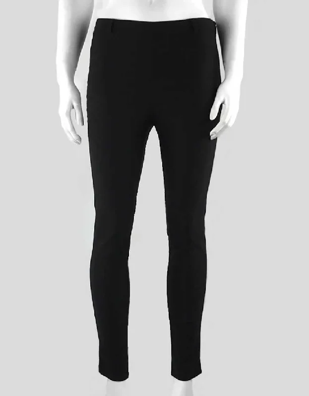 Knitenjin Black Cigarette Pants With Belt Loops Size Medium Fashionable Tapered Leg Pants
