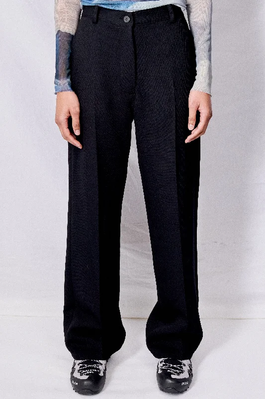 Black Ain Pants Classic Flared Pants