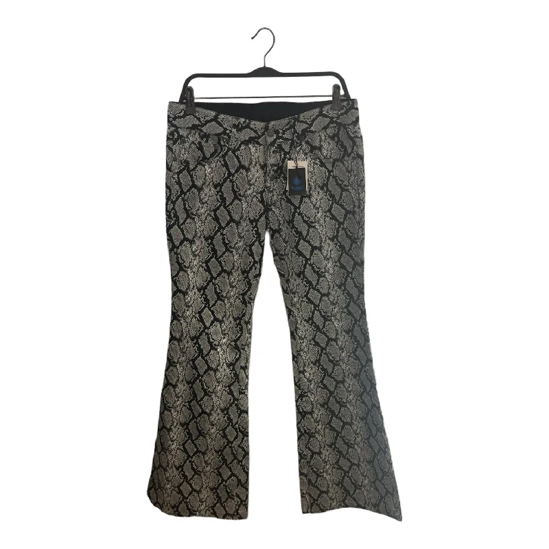 TORNADO MART/Wide Leg Pants/M/Animal Pattern/Cotton/BLK/ Classic Straight Pants