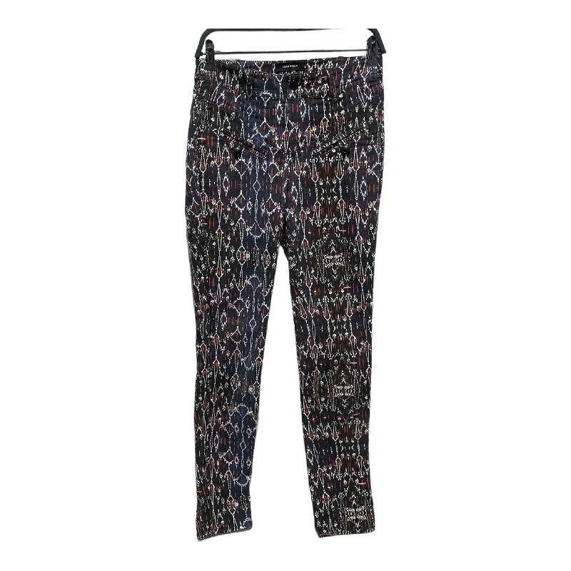 ISABEL MARANT/Skinny Pants/38/All Over Print/Cotton/BLU/all over print pants Elegant Dress Pants