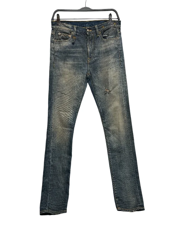 R13/Straight Pants/25/Denim/IDG/ Fashionable Sporty Pants
