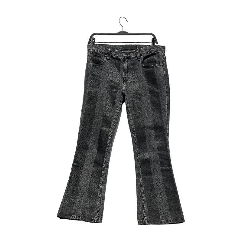 Alexander Wang/Straight Pants/27/Stripe/Denim/BLK/ Lightweight Linen Pants