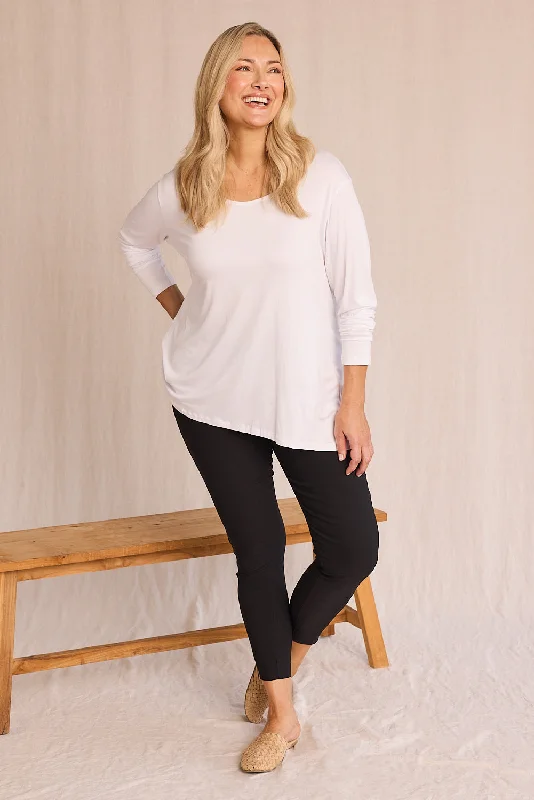 Ponte Pant in Black Fashionable Sporty Pants