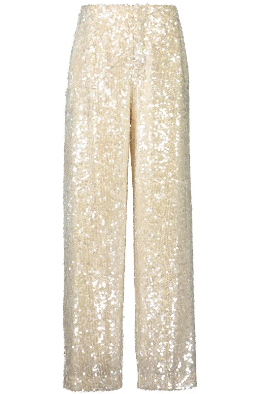 Wide Leg Sequin Pants High-Waist Yoga Pants