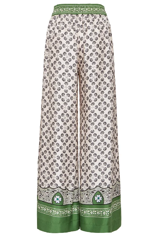 Palazzo Pants - Mirage Placee Elegant Silk Pants