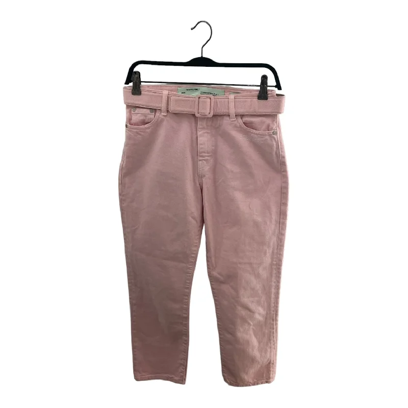 OFF-WHITE/Skinny Pants/25/Cotton/PNK/ Formal Stretch Pants
