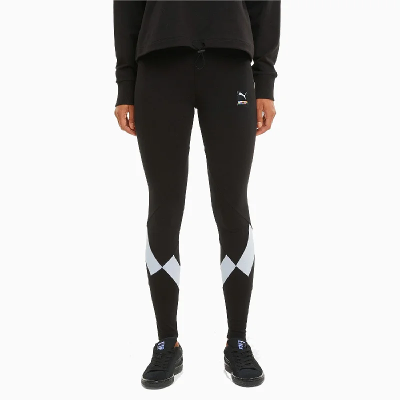 Women's Rebel Graphic Pant Chic Faux Leather Pants