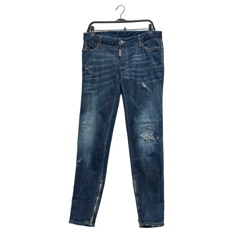 DSQUARED2/Skinny Pants/44/Denim/BLU/ Relaxed High-Waist Trousers