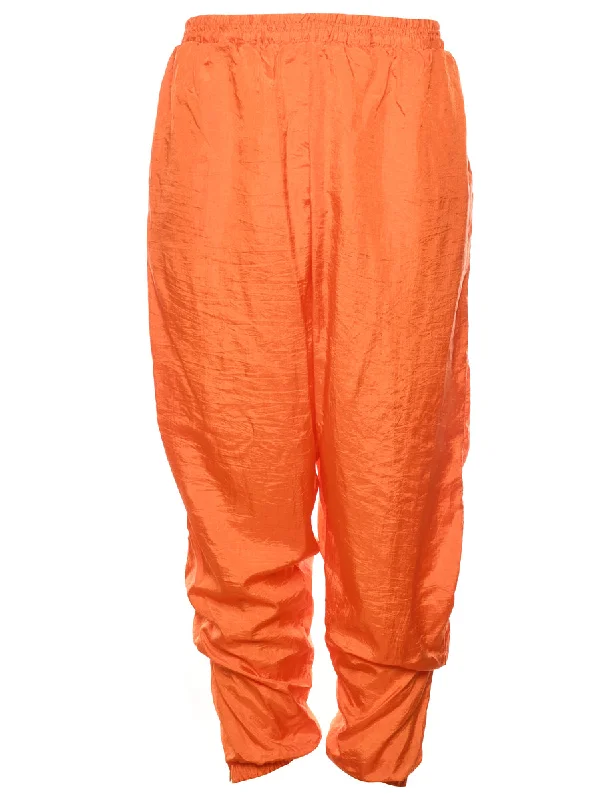 Orange Track Pants - W30 L27 Comfortable Denim Leggings
